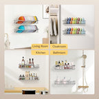 Nicetree Hat Racks for Baseball Caps Wall - Metal Hat Organizer for 48 Baseball Caps Holder, 2 Pack Hat Storage Organizer for Closet, Bedroom, Living Room Grey