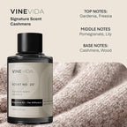 VINEVIDA [4 oz] Cashmere Hotel Fragrance Diffuser Oil - Cold Air Diffuser Refill for Home Scent Collection