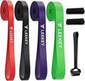 LEEKEY Resistance Bands, Exercise Bands with Handles,Pull Up Assist Bands - Band Set with Door Anchor - Bands for Working Out,Band for Men and Women Fitness Training,Home Workouts