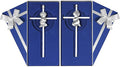 2 PCs Silver Baby Wall Cross Baptism Gifts for Boy and Girl Christening First Communion Dedication Gift for Baby Girls Goddaughter Religious Baptismal Children Crosses Gifts from Grandparents, 7in