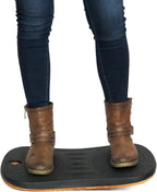 Balance Board for Standing Desks | Bentwood Frame with Comfortable Padding makes the perfect Anti Fatigue Mat or Floor Comfort Mat at your Stand Up Desk (Black, 20" Wide)