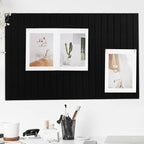 Felt Bulletin Board 35" x 24" - Stylish Cork Board Alternative for Office & Wall Decor – 6 Customizable Adhesive Tiles w/Golden Pins are Perfect to Display Your Photos