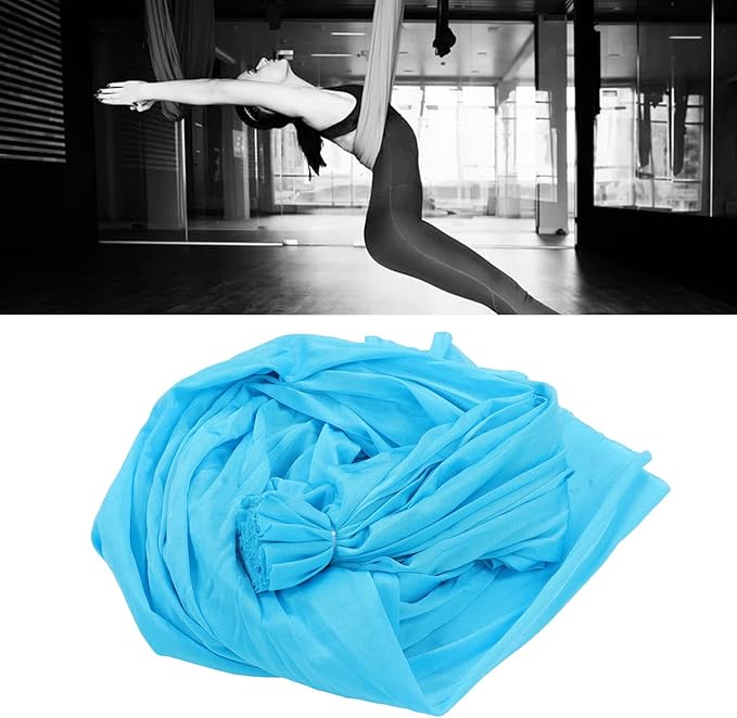 Aerial Yoga Swing Hammock Kit, Yoga Hammock, Posture Training Yoga Swing Hammock Elastic Regulate Balance for Beginners for Improved Yoga Inversions, Flexibility, Core Strength