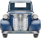 SOFFEE DESIGN 10in Collectible-Vehicles Classic Truck, Pick-up Model Iron Decorations, Collectible Figurine Desktop Car Wine Holder for Home Decor, Dark Blue