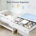 DIMJ Drawer Organizer Clothes- 26 Pack Baby Dresser Organizer for Nursery, Small Fabric Closet Drawer Organizer Bins for Underwears Socks, Foldable Storage Dividers Organization for Bedroom