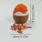 Enchanted 3D Egg with Miniature Inside - Handcrafted Printed Collectible | Fantasy Decor & Gift (Ice Cream Dragon & Egg (Box))