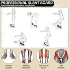 Ultimate Wobble & Slant Board Combo for Balance Training, Calf Stretching, and Core Strength – Perfect for Balance Boards、Wobble Board and Calf Stretcher Enthusiasts
