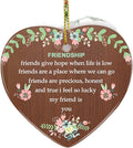 Friendship Gift for Best Friend, Jocidea Friendship Christmas Tree Ornaments Cheer Up Gifts for Women Friends Birthday Gifts Thinking of You Gifts Inspirational Gifts for Women - Best Gifts for Women