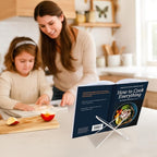 Americanflat Acrylic Easel Stand - 6" Tabletop Easel and Plate Stand - Set of 2 - Lightweight Display Holders for Photos, Cards, Frames, Books, Magazines, Albums - Home or Office Decor