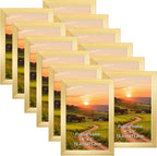 4x6 Gold Picture Frames Set of 12 for Displaying 4 x 6 Photos, Multi 4x6 Frames Collage for Wall or Tabletop, Horizontal or Vertical Display