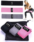 Bingwaah Mini Loop Resistance Bands – Fabric & Elastic Sets Exercise Bands for Strength Training - Rehab, Yoga, Pilates & Home Workout Equipment