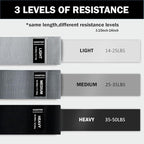 Non-Slip Fabric Resistance Bands for Working Out, Loop Exercise Bands for Booty Leg, Butt, Glute, Stretch Workout Bands for Women & Men, Hip Elastic Bands for Home Gym Fitness, Yoga, Pilates