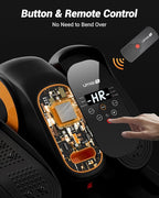 Under Desk Elliptical Machine, Electric Leg Exerciser for Seniors, Quiet & Portable Electric Seated Eclipse Exercise Training Machine with Remote, 12 Speeds & Mute Function, Manual & Auto Mode