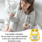 Positive Crochet Animals Giraffe with Positive Card Birthday for Women Her Daughter Friend, Handmade Emotional Support Crochet Giraffe for Thanksgiving Basket Home Decor