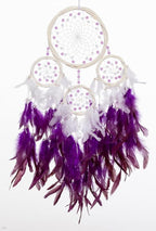 Large Rattan Dream Catchers - Modena Rooster Feather with Luxury Pearl, Multiring, Handmade Dreamcatcher for Bedroom, Dream Catcher for Girls, Dream Catchers for Boys, Dream Catcher Wall Decor