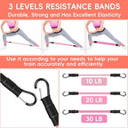 11 Pcs Ankle Resistance Bands with Cuffs, Glutes Workout Ankle Weights for Women Working Out, Exercise Bands Set with Ankle Straps for Leg Butt Exercise Equipment - Perfect for Home Workouts