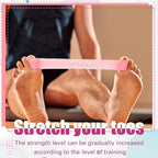 Set of 5 Toe Stretcher Band Separator Spacer Bunion Correction Hallux Valgus Alignment Foot Stretcher Straightener Resistance Loop Yoga Exercise Foot Care with Carry Bag(Pink)