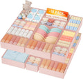 DIMJ Drawer Organizer Clothes Storage- 18 Pack Baby Dresser Organizer for Nursery, Foldable Closet Drawer Organizer Bins for Bedroom Organization, Fabric Storage Dividers for Socks, Underwears, Bras