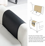 PU Leather Sofa Armrest Organizer, Armchair Magazine Holders, Waterproof Remote Holder for Recliner Couch with 1 Large Pocket, 4 Small Pockets for Magazine, Remote, Phone, Ipad, Books (Black)