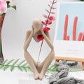 Thinker Statues And Sculptures, Sandstone Resin Thinker Statue Ornaments, Abstract Style Sculptures, Housewarming Gifts, Housewarming Decorations, Living Room Dining Desk Decorations(Middle, Small)