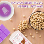 SCENTORINI Wax Melts - Melts Cubes for Wax Warmers, Christmas Decor, Rose, Lavender, Jasmine, Cherry, 4 x 2.5 oz