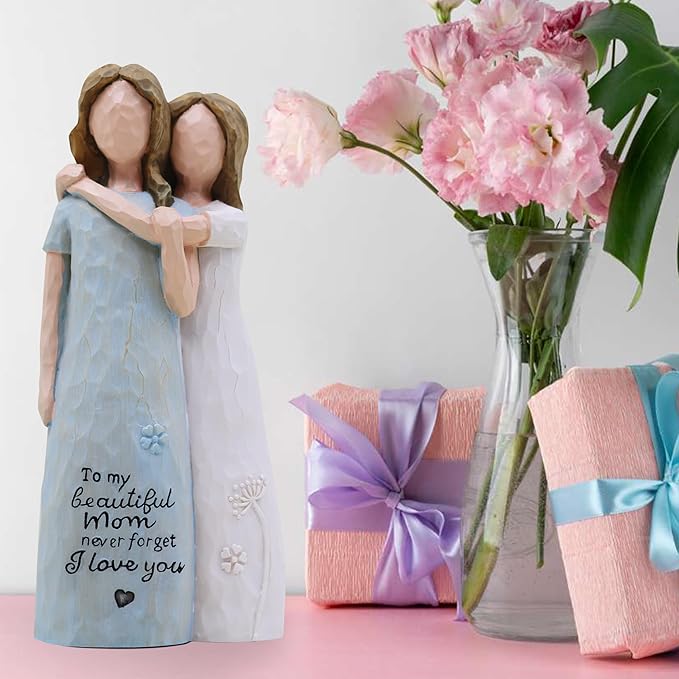 Birthday Gifts for Mom, Valentines Day Gifts for Mom, Mother of The Bride Gift, Sculpted Hand-Painted Figurine