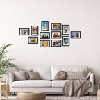 Rempry 4x6 Picture Frame, Display Pictures 3.5x5 with Mat or 4x6 Without Mat, Wall Hanging or Tabletop Photo Frame with Shatter Resistant Plexiglass, Black, 1 Pack