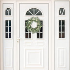 Pinkpum 20'' Eucalyptus Wreath for Front Door, Porch, Window - Green Decor for Home, Farmhouse - Spring, Summer, Fall, All Seasons