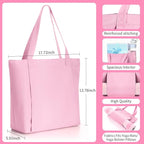 Yoga Bag Set for Women Including Yoga Mat Tote Bag, Booty Resistance Bands, Non Slip Sports Socks Silicone Ties for Pilates Travel Workout Office Home Gym