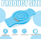 Maze Balance Board for Kids Plastic Wobble Rocker Balance Board with Mini Balls Load 220lb Balance Game with Handles for Toddler Balancing Exercise Equipment Game, 24.5 x 11.8 Inch