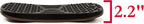 Seville Classics airLIFT Premium Anti Fatigue Wooden Balance Wobble Board Mat w/Massage Points, for Office Standing Desk, Home, Exercise, Therapy, Sports Training, Black, 20"W x 14"D