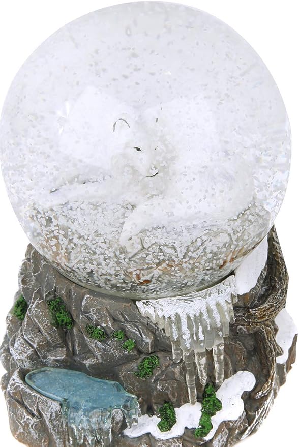 Nemesis Now Guardian of The North Snow Globe,Grey (LP) 14.5cm