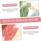 ORFOFE Handmade Bead Yarn Tassel Wall Pendant Chic Decorative Wall Decor for Home Elegant Indoor Adornment Versatile Hanging Decor for Housewarming