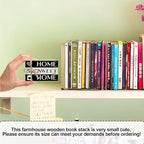Mini Decorative Books For Home Decor, Small Wood Book Stack For Table Decor, Home Decor Book For Living Room Mantel, Farmhouse Stacked Books Decorative（L42）