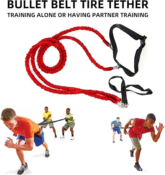 Speed Training Equipment, Resistance Bungee Band Multi-Sport Exercise Set Improve Focus Explosive Agility Power Strength Vertical Jumping Basketball Tennis Football Volleyball