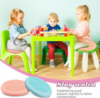 Libima 4 Pcs Wiggle Seat Inflated Wobble Cushion for Sensory Kid 13 Inches Balance Disc Flexible Seating for Classroom Sensory Pad for Chair Wiggle Cushion