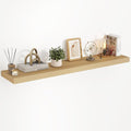 Acovy 40 Inch Floating Shelves, 3D Textured Wood Grain, 40"x9.25"x1.5" Inch Deep Floating Shelves for Wall, Wooden Shelves for Bathroom, Bedroom, Living Room, Natural, 1 Piece
