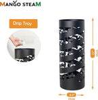 Mango Steam Round Cat Spiral Umbrella Stand 22" Tall, Black