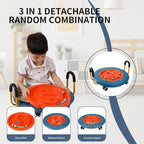 3-In-1 Balance Scooter Board for Kids，Plastic Wobble Balance Board Rocker Maze with Handles, 5 Balls, Toddler Floor Scooter Boards for Sensory Training, Physical Therapy