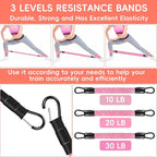 11 Pcs Ankle Resistance Bands with Cuffs, Glutes Workout Ankle Weights for Women Working Out, Exercise Bands Set with Ankle Straps for Leg Butt Exercise Equipment - Perfect for Home Workouts