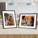 Rempry 11x14 Picture Frame, Display Pictures 8x10 with Mat or 11x14 Without Mat, Wall Hanging or Tabletop Photo Frame with Shatter Resistant Plexiglass, Black, 1 Pack