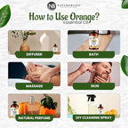 NaturoBliss Organic Sweet Orange Essential Oil, 100% Pure Therapeutic Grade, Premium Quality, 1 fl. Oz / 30 ml - Perfect for Aromatherapy and Relaxation
