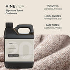 VINEVIDA [32 Fl Oz] Cashmere Fragrance Oil for Cold Air Diffusers, Essential Oils for Diffuser Oil Refill & Air Freshener Room Spray