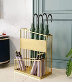 Large-Capacity Commercial Umbrella Stand Umbrella Holder for Hotel Offices - 2 Tier Metal Umbrella Stand, Entrance Umbrella Organizer