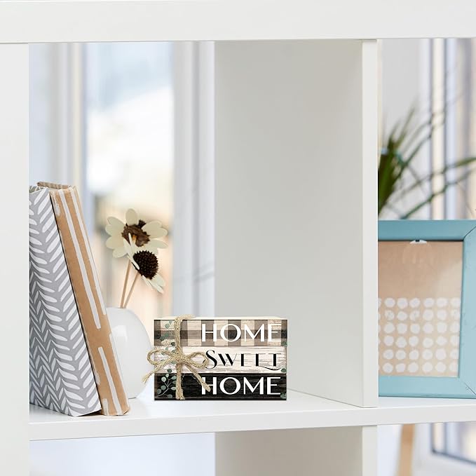 Mini Decorative Books For Home Decor, Small Wood Book Stack For Table Decor, Home Decor Book For Living Room Mantel, Farmhouse Stacked Books Decorative（L35）
