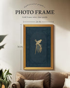 VIYYIEA Vintage Gold Framed Wall Art for Living Room, Macaw Canvas Prints Home Decor, Large Oil Painting Picture, Bedroom Wall Decor Gifts for Friends or Family -【Macaw】-(36L x 24W)