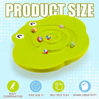 Kids Maze Balance Board Plastic Wobble Rocker Balance Board with Mini Balls Load 170lb for Balancing Exercise Equipment Game Boys Girls Physical Therapy 18.5 x 14.57 Inch(Yellowgreen,Cute)