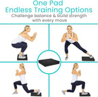 Vive Balance Pad - Foam Large Yoga Mat Trainer for Physical Therapy, Stability Workout, Knee and Ankle Exercise, Strength Training, Rehab - Chair Cushion for Adults, Kids, and Travel