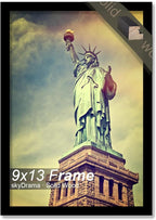 100% Solid Wood 9x13 Picture Frame, Black Frame for 9 x 13 Inch Picture Poster Photo, Light Weight 9 by 13 HQ Matte Black Frame for Wall - 1 Pack/Black/9"x13"