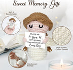 Sympathy Gifts for Loss of Loved One - Crochet Angel Sympathy Gift - Grief Gifts for Women Men Kids, Bereavement Condolences Remembrance Memorial Gift for Loss of Mom Dad Husband Brother